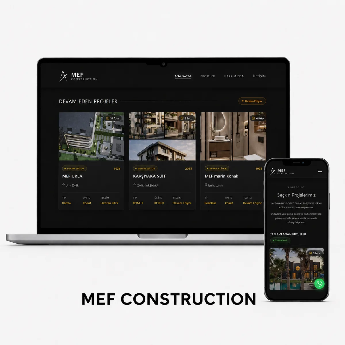 MEF CONSTRUCTION web sitesi