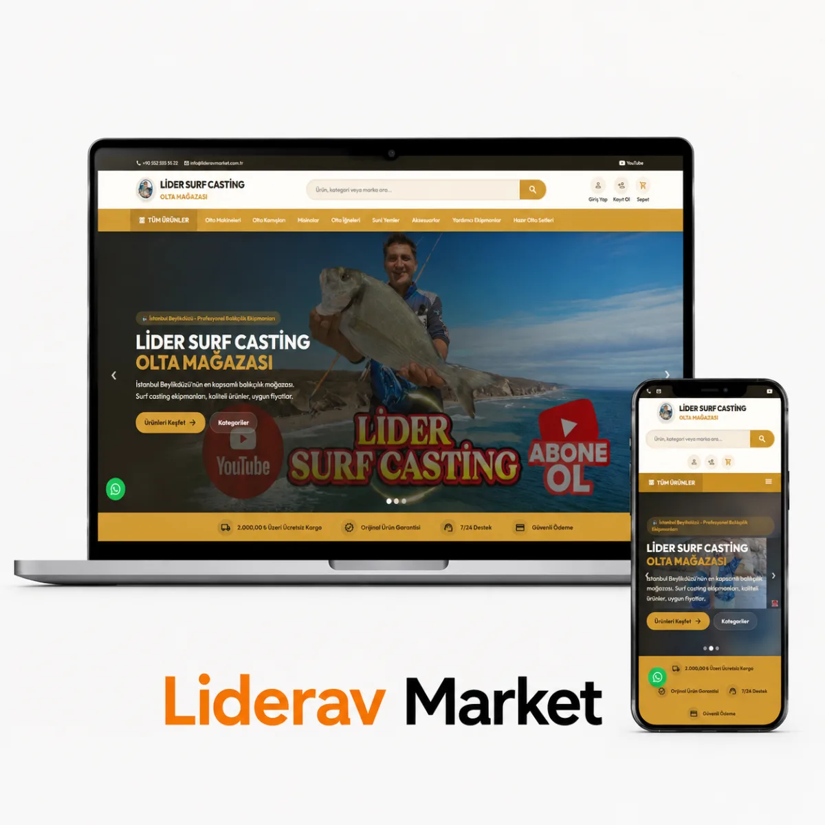 LİDER AV MARKET web sitesi